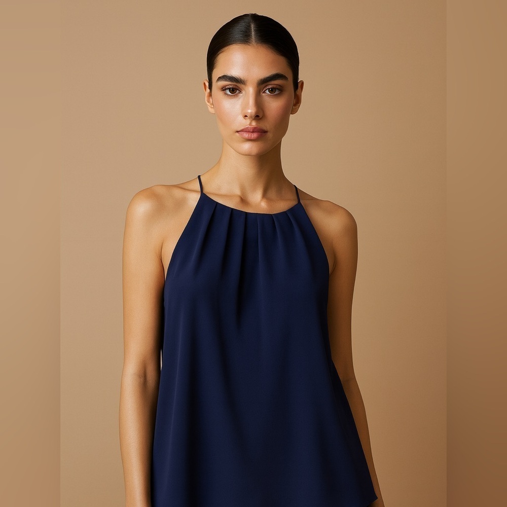 DNA Couture Navy Halter Top Women’s Plus Size 3X